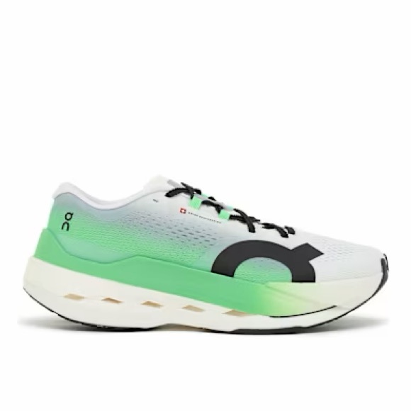 On Running Other - On Running Men's Cloudboom Max  White & Mint Performance Sneaker by new 9.5